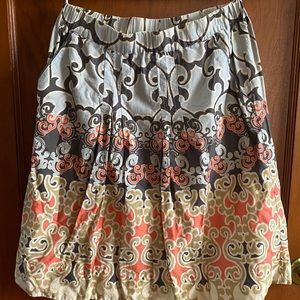 Anthropologie Edme & Esyllte A-Line Swirl Skirt